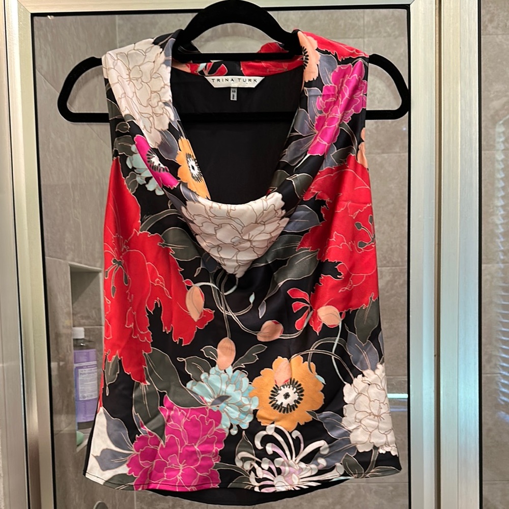 Trina Turk 100% Silk top